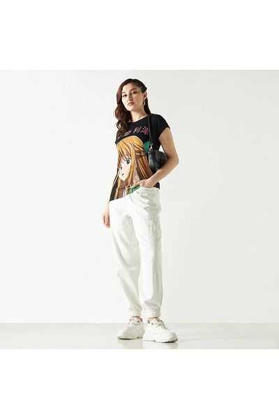 SP Characters Fruits Basket T-shirt With Crew Neck And Cap Sleeves