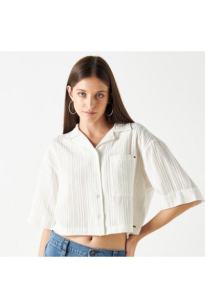 Lee Cooper قميص قصير منقوش بأكمام قصيرة