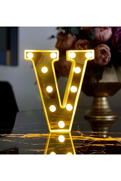 Gift Moda 3d Işıklı Led Harf Dekoratif Aydınlatma Büyük Boy