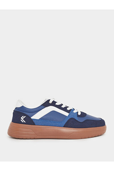 Styli Court Shoes Color Block Lace Up Sneakers