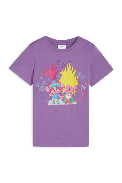 Puma Puma X Trolls Printed Purple Women's T-Shirt - 62481650