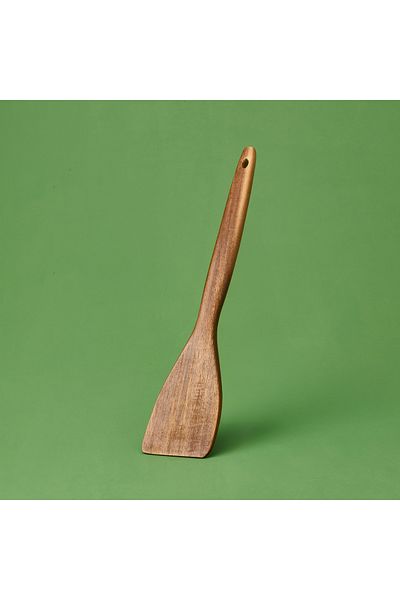 MİEN Mien Handy Oval Acacia Serving Spatula - Brown - 34 cm