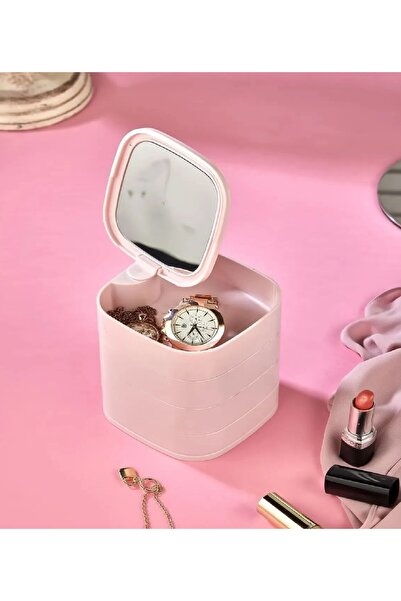 Dükkanönü 4-рівневий дзеркальний квадратний 360-градусний поворотний органайз...