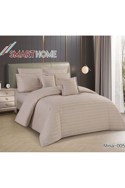smart home Double quilt set, two-sided mattress, consisting of 7 pieces, Hotel Stripe comforter 7 pcs