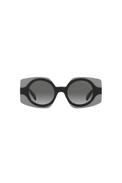 Emporio Armani نظارة شمسية نسائية مربعة - Ea 4207 - مقاس العدسة: 46 مم - أسود