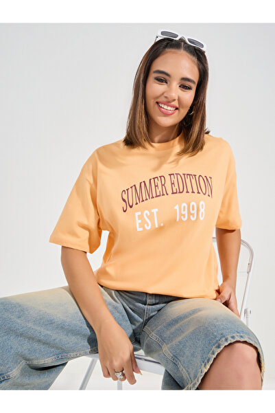 Styli Oversized Summer Edition Print Dropped Shoulder T-Shirt