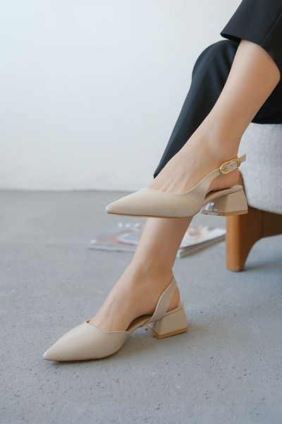 GOFFSHOES Pantofi cu toc joasă cu cataramă Efect pentru damă - Piele lacuită
