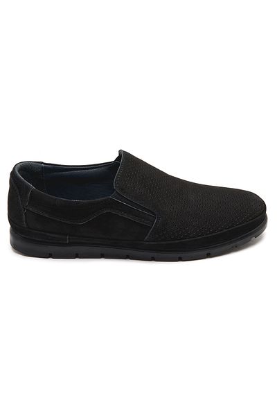Desa Roberts Black Ανδρικά δερμάτινα παπούτσια Nubuck Casual
