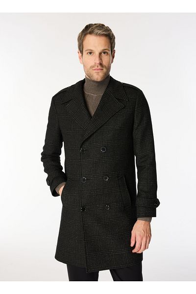 ALTINYILDIZ CLASSICS Altınyıldız Classics Black Men's Palto Ace 052510023 _Palto