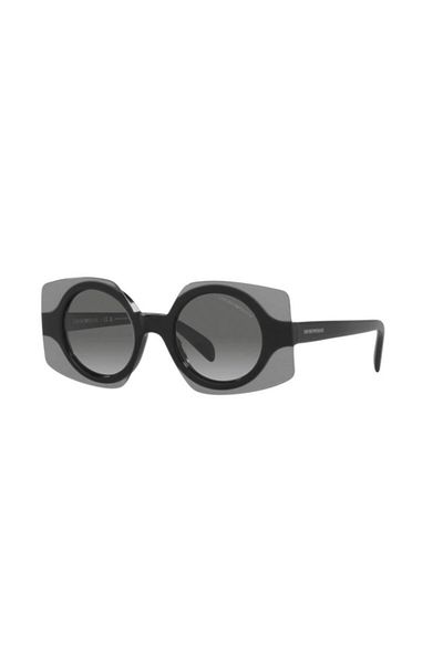 Emporio Armani نظارة شمسية نسائية مربعة - Ea 4207 - مقاس العدسة: 46 مم - أسود