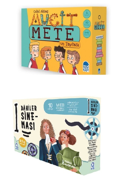 Mavi Kirpi Yayınları Mucit Mete ve Tayfası 10 Kitap + Dahiler Sineması 10 Kit...