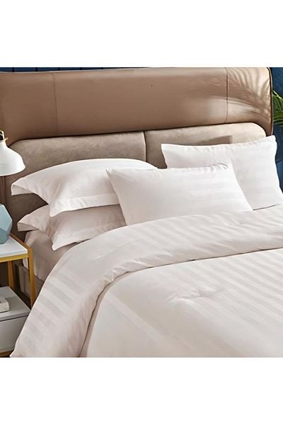 smart home Double quilt set, two-sided mattress, consisting of 7 pieces, Hotel Stripe comforter 7 pcs