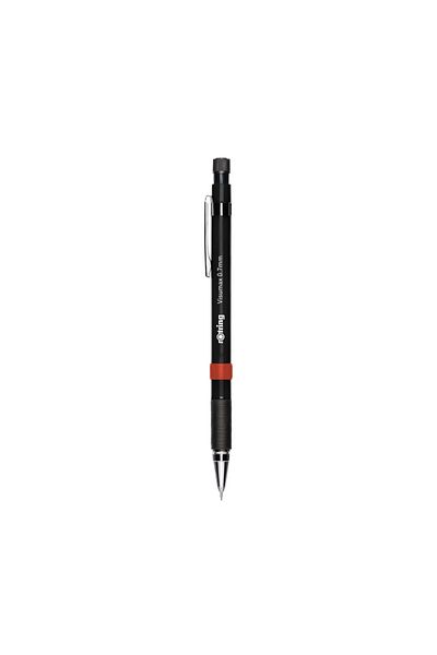 Rotring Visumax Versatil Pen 0.7 mm Black, Ergonomic Rubber Grip, Turn-To-Open Eraser