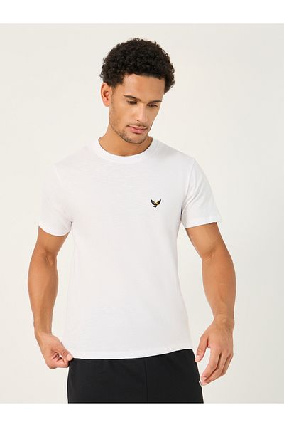 Styli Embroidered Round Neck Regular Fit T-Shirt