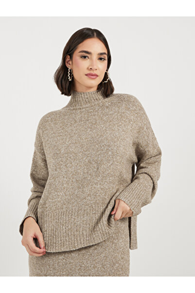 Styli Relaxed Fit Knitted Sweater & Midi Skirt Co-Ords