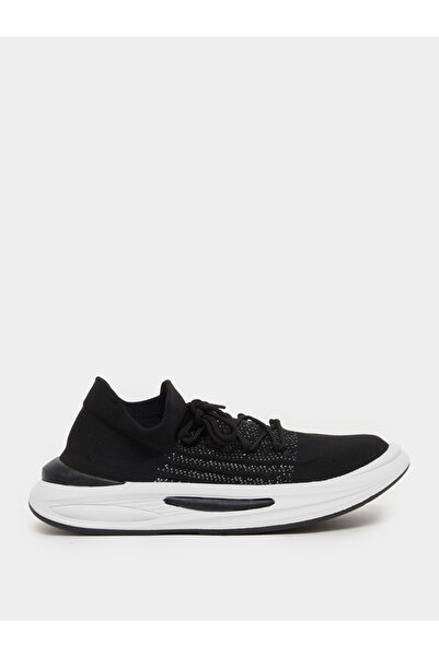 Styli Knitted Chunky Sole Lace Up Sneakers