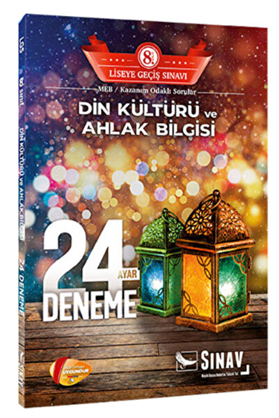 Sınav Yayınları Yayınları 8. Sınıf Lgs Din Kültürü Ve Ahlak Bilgisi 24 Deneme