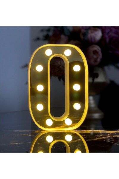 Gift Moda 3d Işıklı Led Harf Dekoratif Aydınlatma Büyük Boy