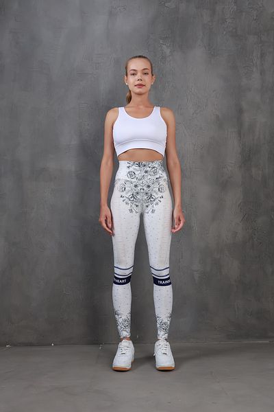Miss Prova Jambiere sport cu talie înaltă, imprimate digital, MISSTA2371