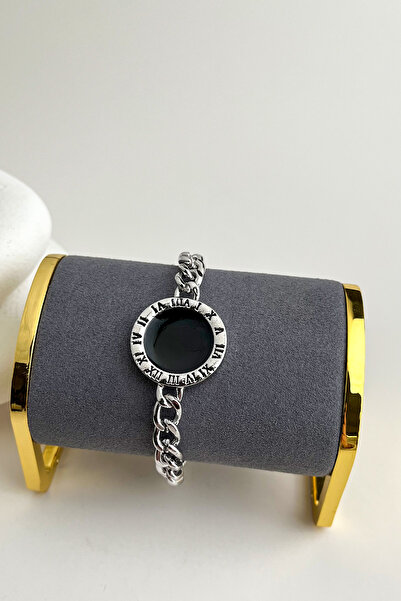 Modex Gümüş Rengi Roma Rakamlı Bileklik (18CM)