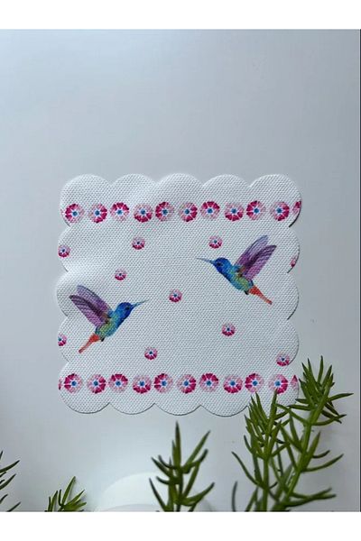 decofav Kumafesi - Bird Design Watercolor Σκουλαρίκια Στυλ 1 Τεμάχιο