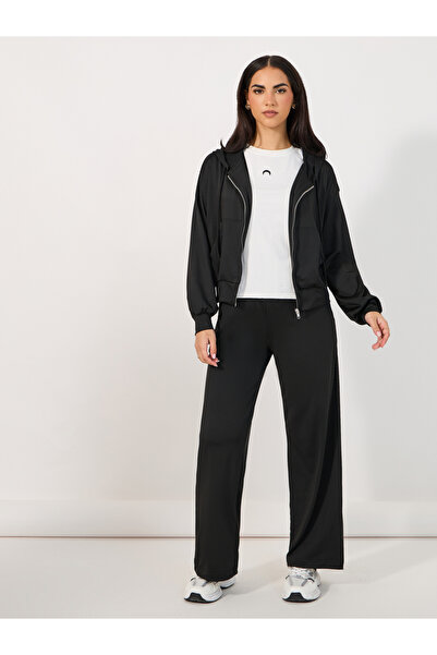 Styli Regular Fit Zip Through Hoodie & Wide Leg Joggers Co-Ords Set