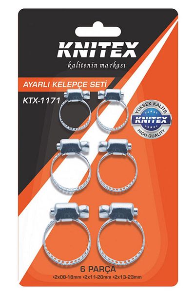 SİHİRLİ AYAKLAR 6Pcs Adjusted Clamp Set Hose Clamp - 2 X 08-18 mm |   2 X 11-20 mm |   2 X 13-23 mm