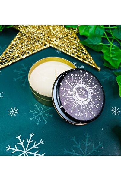Gift Moda Tarot Tasarımlı Kokulu Teneke Mum
