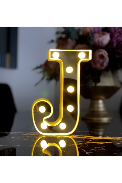 Gift Moda 3d Işıklı Led Harf Dekoratif Aydınlatma Büyük Boy