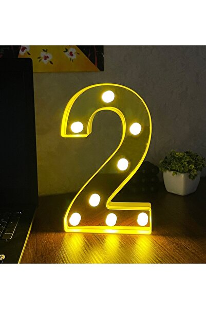 Gift Moda 3d Işıklı Led Harf Dekoratif Aydınlatma Büyük Boy