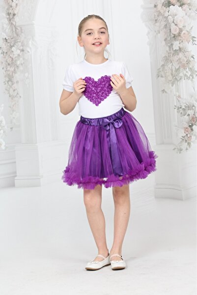 redbug kids طقم تي شيرت بناتي بتنورة توتو