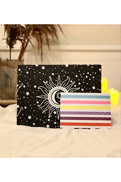Gift Moda Tarot Designed Black Page DIY Photo Album
