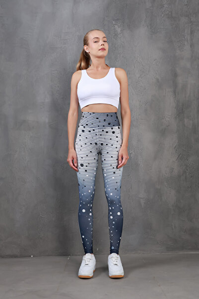 Miss Prova Sportske helanke sa visokim strukom i digitalnim printom za oporav...