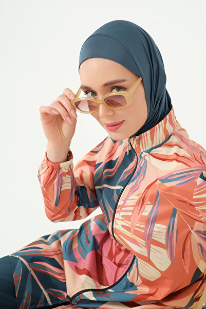 ALFASA Μαγιό Hijab με σχέδιο βανίλιας