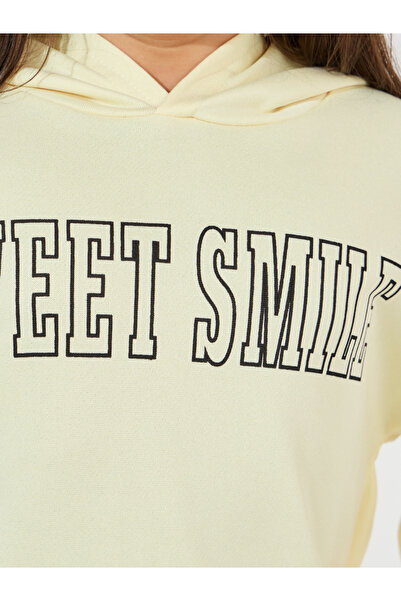 Styli Slogan Print Dropped Shoulder Hooded & Jogger Set