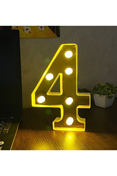 Gift Moda 3d Işıklı Led Harf Dekoratif Aydınlatma Büyük Boy