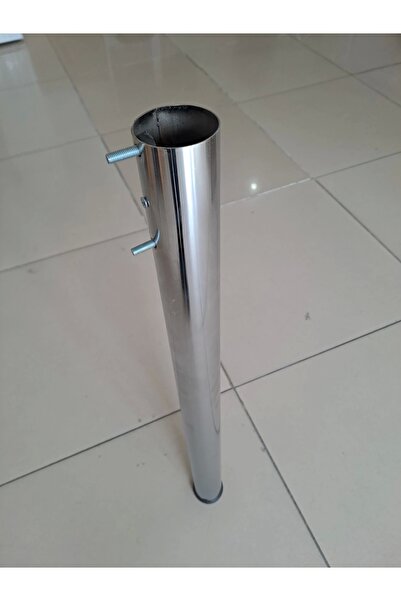 Evistro Cam ve Ahşap Mutfak Masa Ayagı 51 lik Krom Ayak 1 ADET