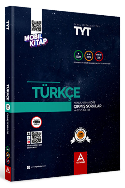 A Yayınları TYT Türkçe Konularına Ve Zorluk Derecesine Göre Çıkmış Sorular