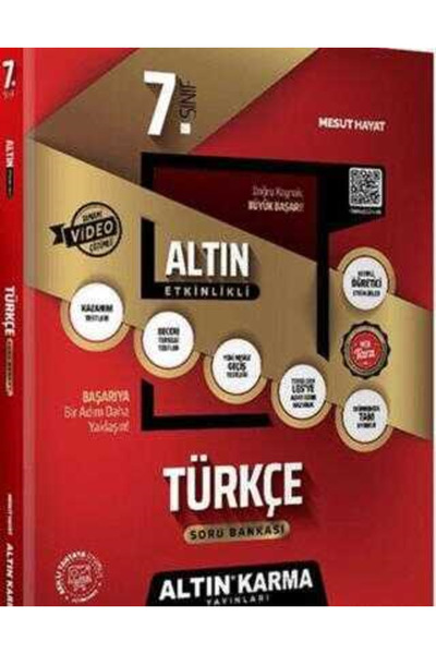 Altın Karma 7. Sınıf Türkçe Soru Bankası Etkinlikli Kazanım Yayınları