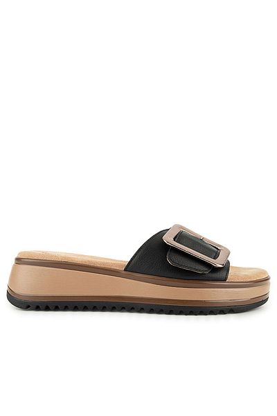 Hush Puppies İcyi Anatomical Sole Genuine Leather Women's Slippers