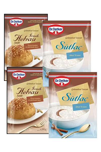Dr. Oetker PRATİK TATLI SETLERİ, İRMİK HELVASI ve SÜTLAÇ