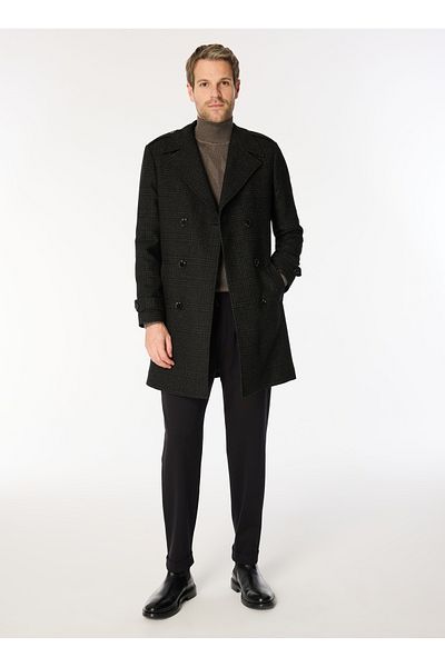 ALTINYILDIZ CLASSICS Altınyıldız Classics Black Men's Palto Ace 052510023 _Palto