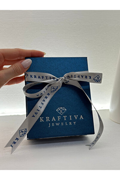 K KRAFTIVA JEWELRY 14 Ayar Altın E Harfli Nazar Boncuklu Göz İnce Aynalı Zincir Kolye