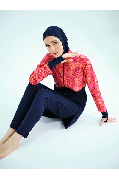 ALFASA Μαγιό Crop Hijab με δάχτυλα