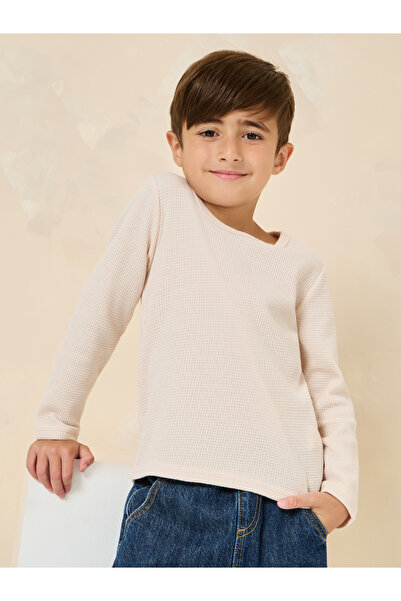 Styli Waffle Knit Long Sleeve T-Shirt