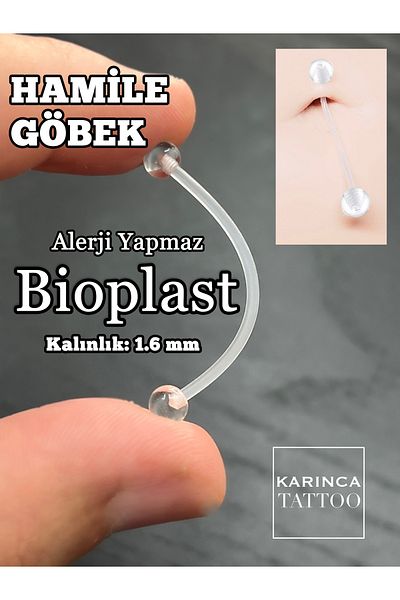 Karınca Piercing Bioplast Pregnant Piercing Belly Piercing Bridge Industrial High Quality Piercing (Ant Tattoo)