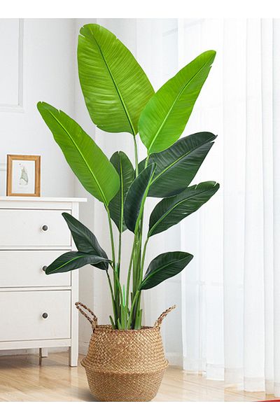 sharpdo Home Decoration Simulated Green Plant Potted Plants, Simulated Plant Landscaping Ornaments,120CM