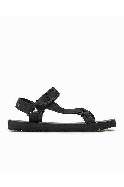 Calvin Klein Velcro Stitched Moon Flat Sandals