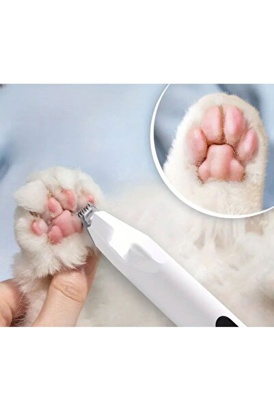 MS Pet Design Kedi Ve Köpekler Için Profesyonel Tıraş Makinesi(PATİ VE HASSAS BÖLGELER) Led Işıklı Usb Şarjlı