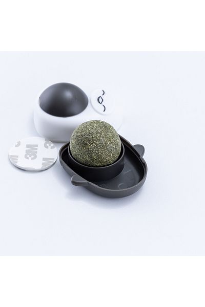Bimotif Black Teddy Bear Cat Weed Licking Ball